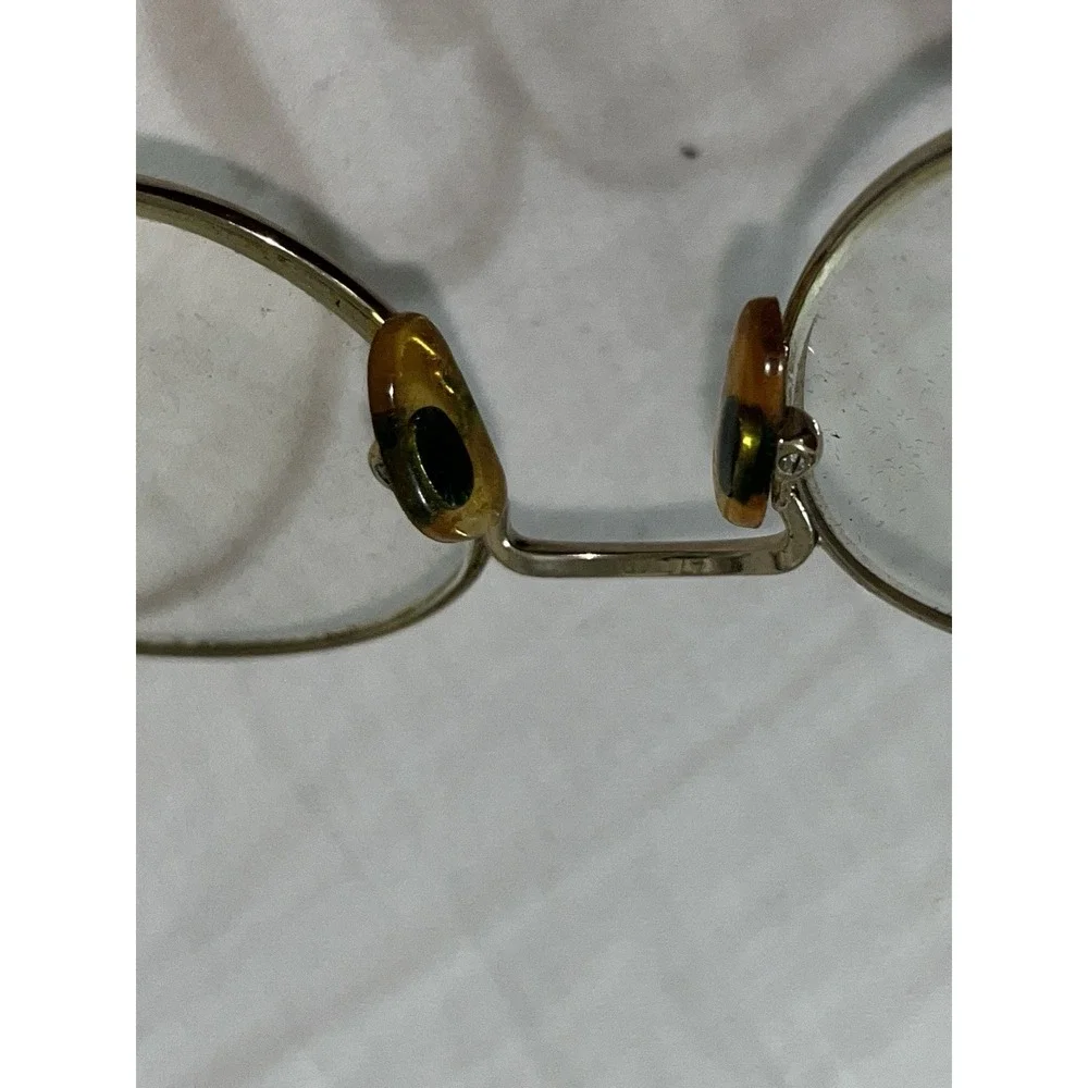 Luxottica Italian Metal Wire Rim Round Glasses Frames Only,G673 Lu2202,47-19-135
